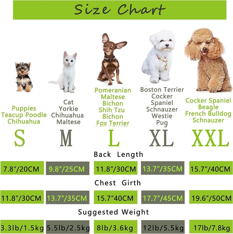 YAODHAOD 100% Cotton Dog Summer Lightweight Pets Soft Breathable Stretchy Cats & Dogs Tee Shirt - Minimalist Tank Top Sleeveless Vest - Medium/Small Dog Clothes (2pack) (L) - Image 5